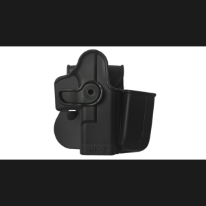 IMI Z1023   Polymer Retention Holster with Integrated Magazine Pouch for Glock 9mm Gen 4